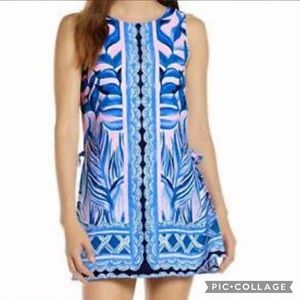 LILLY PULITZER Donna Romper in Pink Tropic Tint Heat Wave Engineered